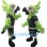 Customizable Green Parrot Mascot Costume