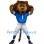 Power Football Lion Mascot Costume