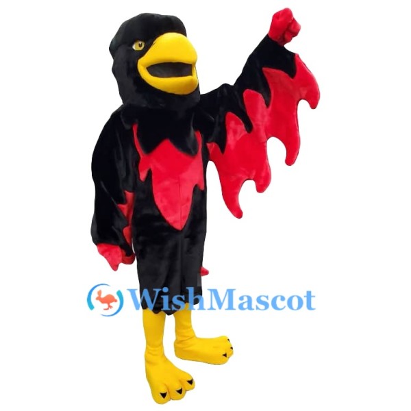 Red & Black Eagle Mascot Costume