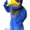 Blue Plush Bird Mascot Costume