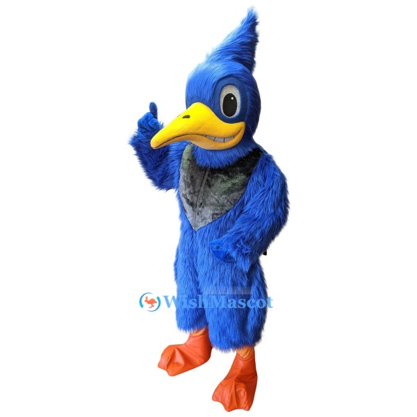 Blue Plush Bird Mascot Costume