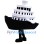 Black Cruise Ship Mascot Costume