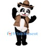 Detective Panda Mascot Costume