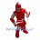 Muscle Red Warrior Mascot Costume