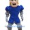 Soft ‌Blue Knight Mascot Costume