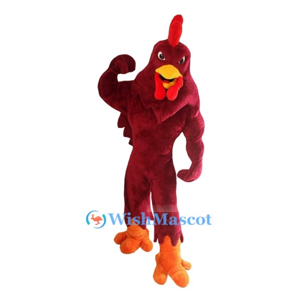 Red Rooster Mascot Costume