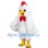 White Furry ‌Chicken Mascot Costume