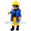 ‌Blue & Yellow Pirate Mascot Costume