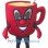 Joyful Red Coffee Cup Mascot Costume