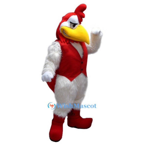 Festive Rooster Mascot Costume