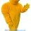 Bright Yellow Horse Mascot Costume