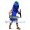 Blue Spartan Mascot Costume