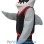 Sport Lightweight Shark Mascot Costume