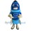 School Blue ‌Rocket Mascot Costume