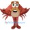 Lucky Red Crab Mascot Costume