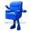 Blue Armchair Mascot Costume