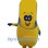 Yellow Slipper Mascot Costume