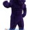 Muscle Purple Horse Mascot Costume