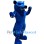 Fierce Blue Wolf Mascot Costume