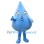 Cute Blue Water Drop Mascot Costume