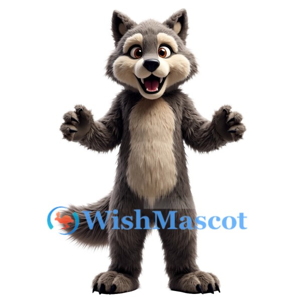 Superb Wolf Baby Mascot Costume
