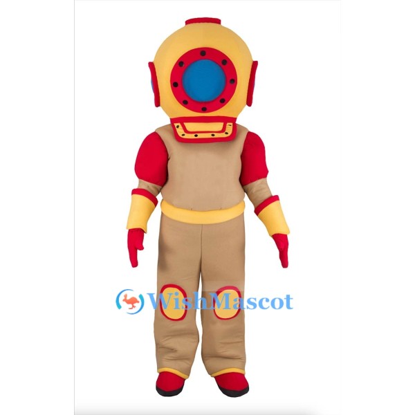 Retro Diver Mascot Costume