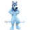 Blue Wolf Mascot Costume