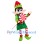Jolly Christmas Elf Mascot Costume