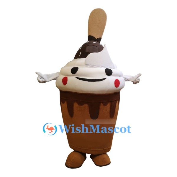 Cute Ice Cream Mascot Costume