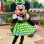 Green Dress Minnie Mouse Mascot Costume