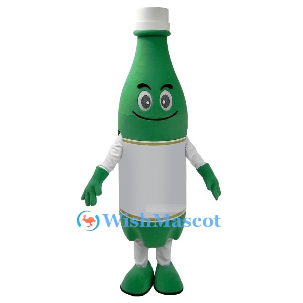 Green Bottle Mascot Costume