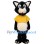 Black and White Cat Mascot Costume