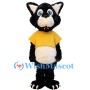 Black and White Cat Mascot Costume