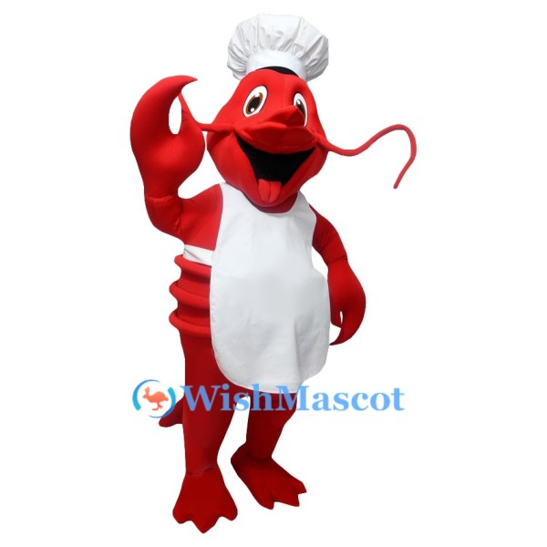 Chef Lobster Mascot Costume