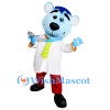 ‌Doctor Blue Bear Mascot Costume