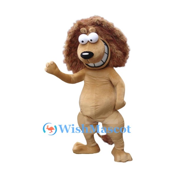 Happy Lightweight Lion Mascot Costume