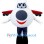 Smiling Airplane Mascot Costume