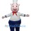 Pig Chef Mascot Costume