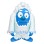 Cute Blue Yeti Mascot Costume