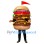 Multilayered ‌Hamburger Mascot Costume