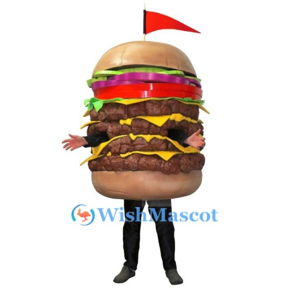 Multilayered ‌Hamburger Mascot Costume