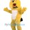 Vibrant Yellow Bulldog Mascot Costume