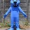 Event Blue Panther Mascot Costume