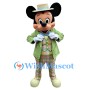 Green Suit Mickey Mouse Mascot Costume