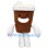 Smiling Coffee Cup Mascot Costume