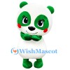 ‌Adorable Green Panda Mascot Costume