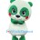 ‌Adorable Green Panda Mascot Costume
