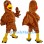 Festive Turkey Mascot Costume