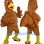Festive Turkey Mascot Costume