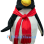 Red Scarf Penguin Mascot Costume